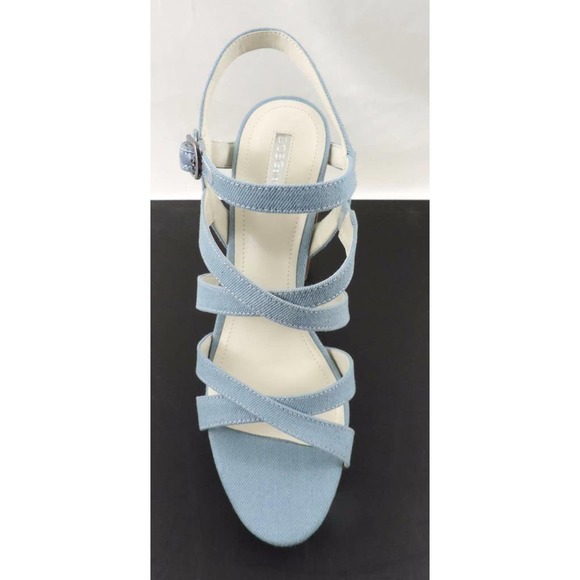 BCBGenerationn Morgan Strappy Platform Sandals Heels Blue Size 10 - Picture 8 of 10